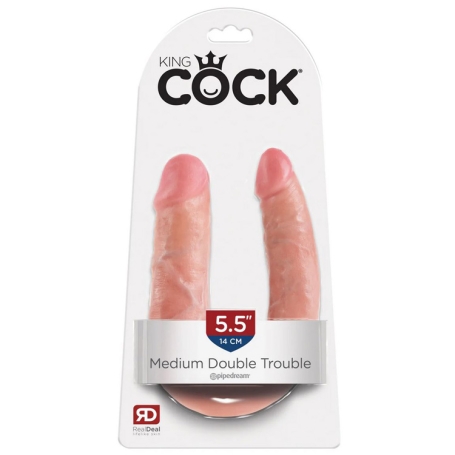 Фаллос King Cock Medium Double