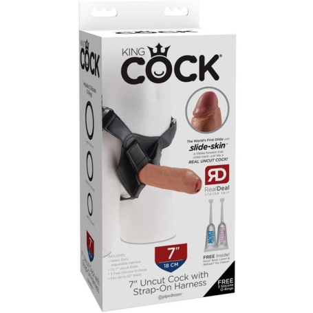 Страпон Pipedream - King Cock 7" Uncut Cock