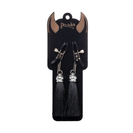 Зажимы на соски «Прищепки» с кисточками из шелка